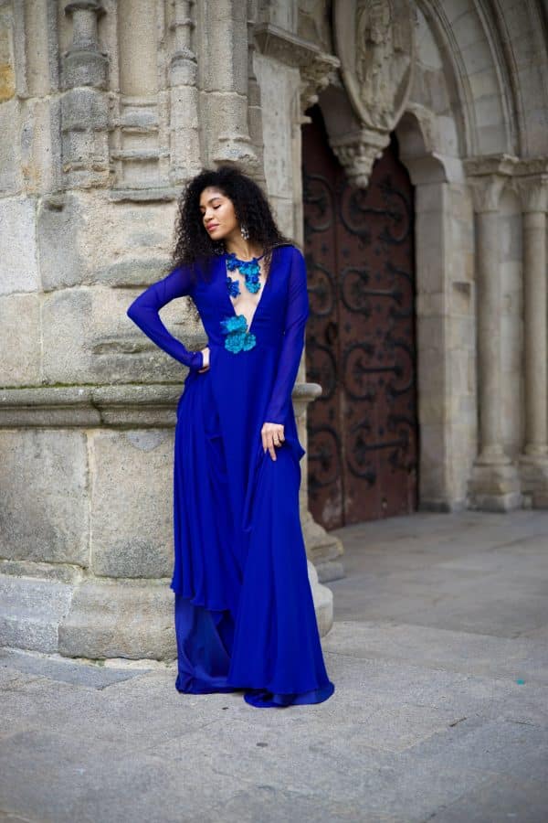 Vestido Largo azul (Zuleika) 6